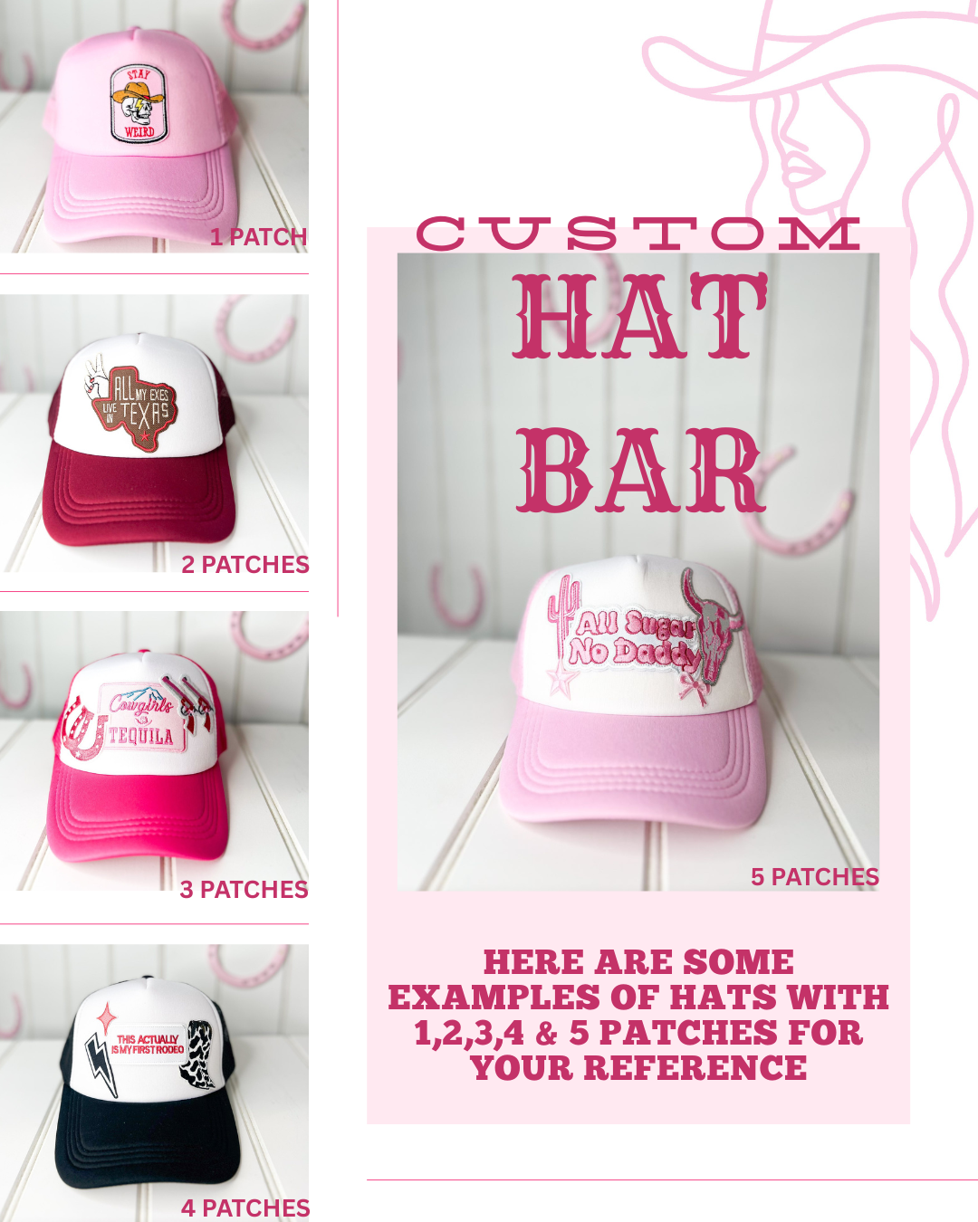 COWGIRL CUSTOM- choose your own patches