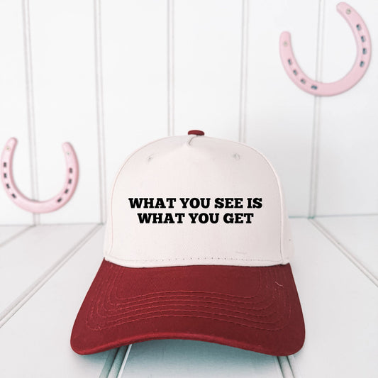 WHAT YOU SEE IS WHAT YOU GET