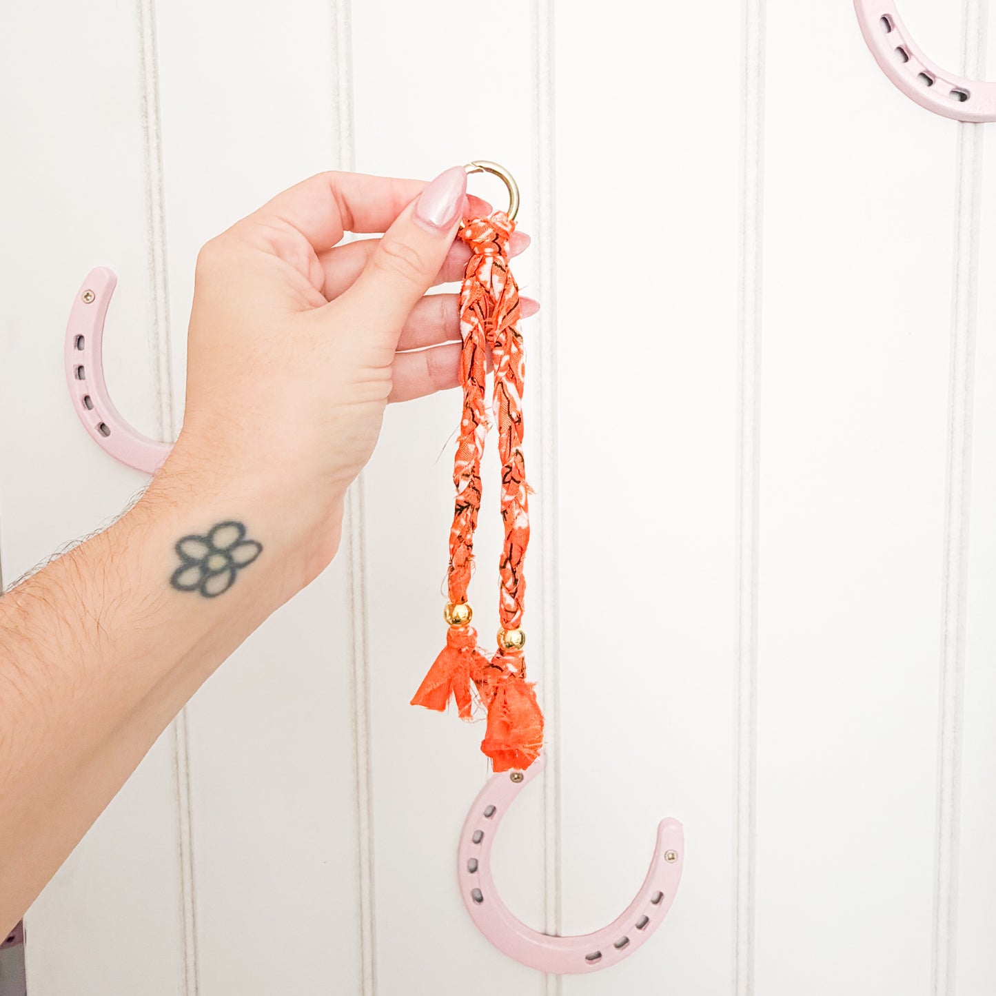 BANDANA BRAID BAG CHARM
