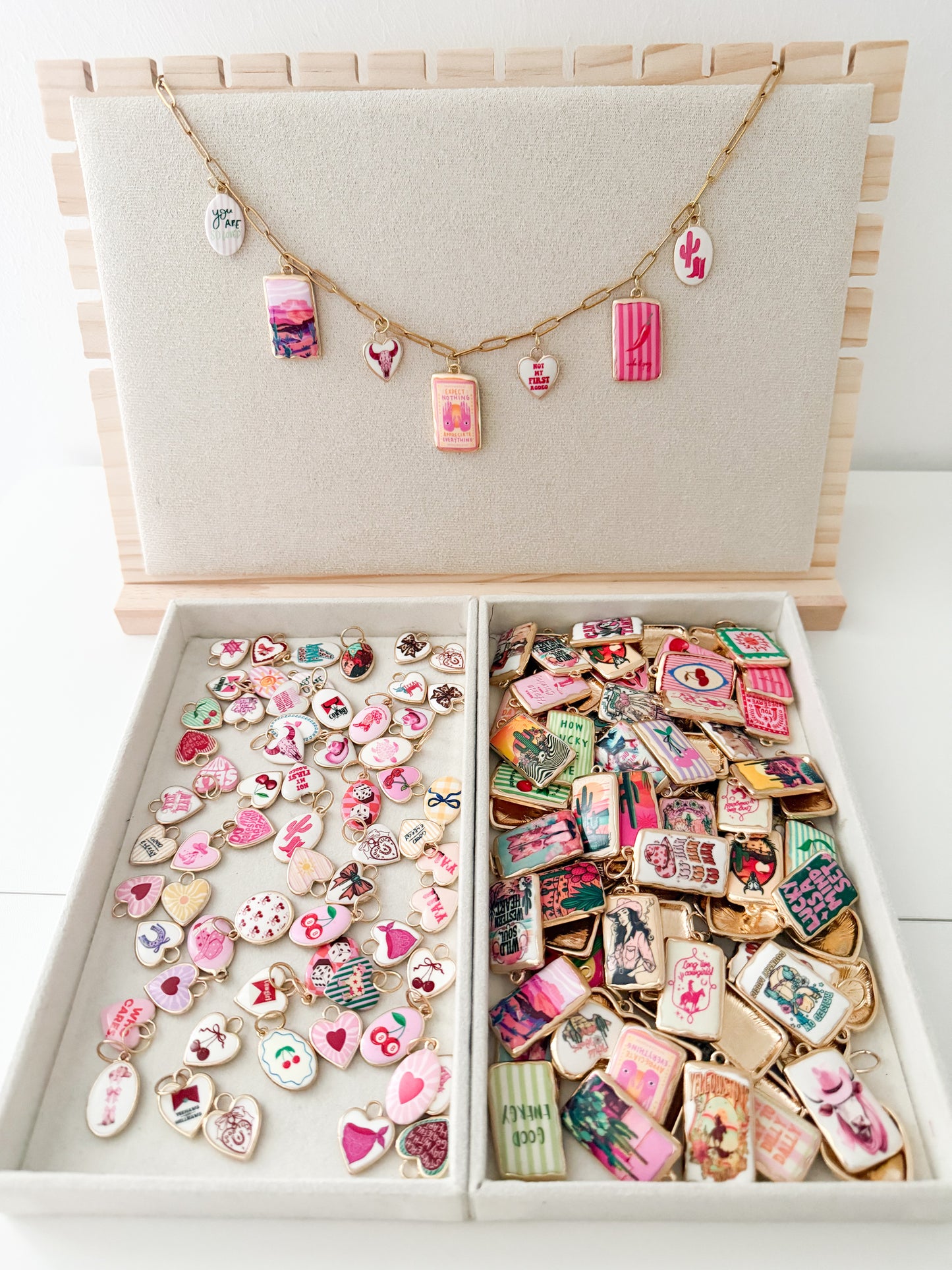 Enamel charm bar- CHARMS CHOSEN ON THE LIVE AT RANDOM!