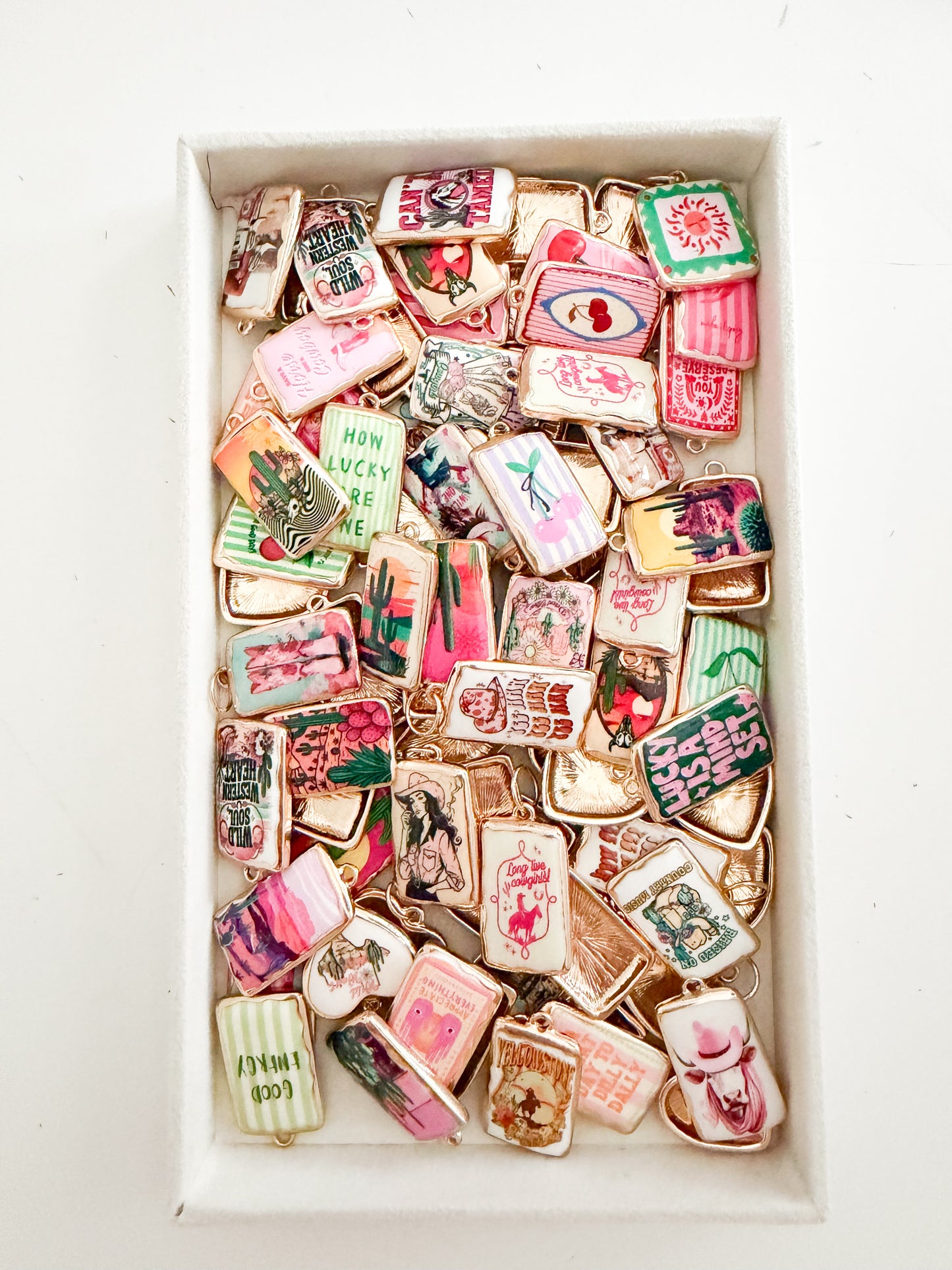 Enamel charm bar- CHARMS CHOSEN ON THE LIVE AT RANDOM!