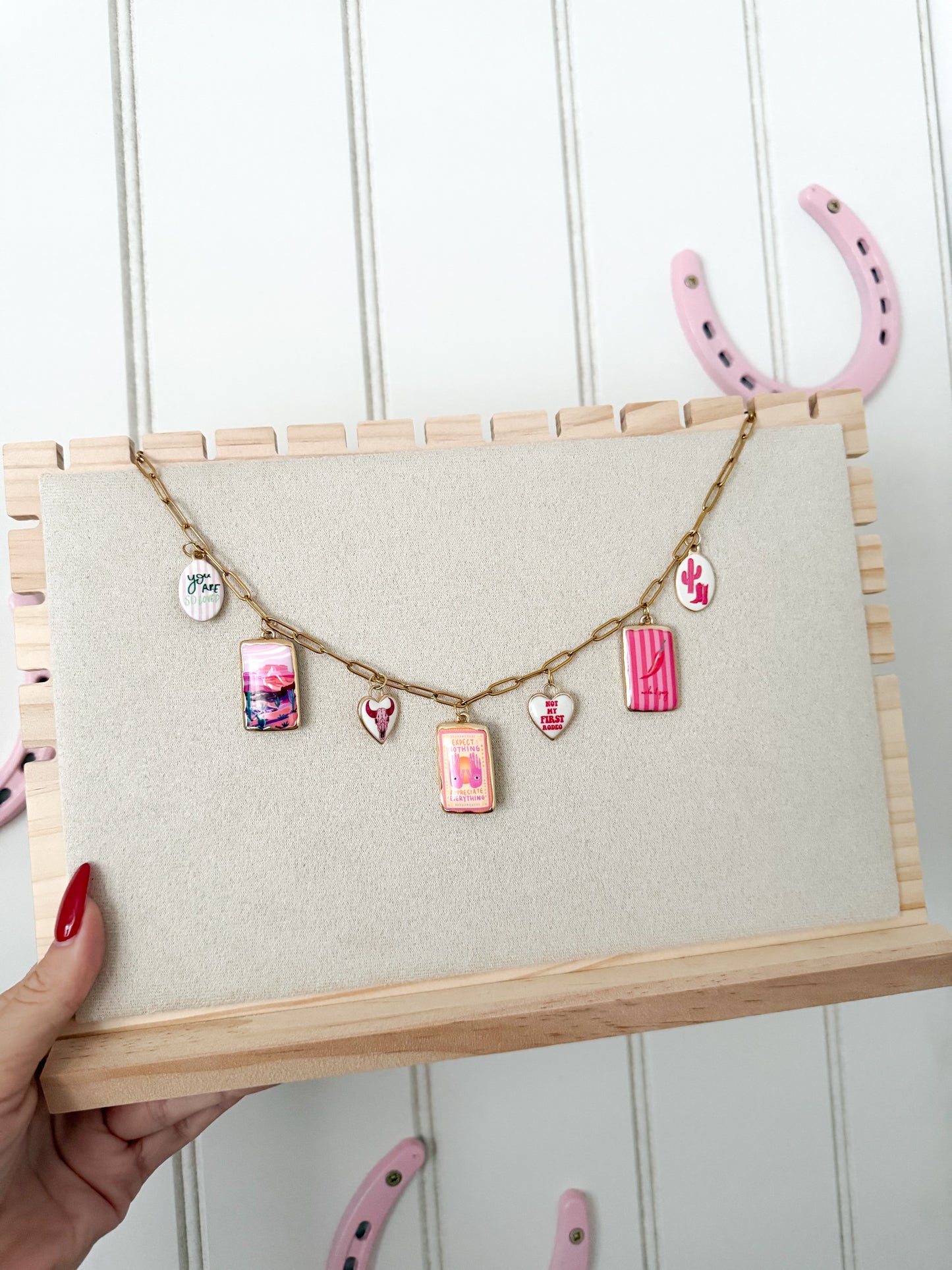 Enamel charm bar- CHARMS CHOSEN ON THE LIVE AT RANDOM!