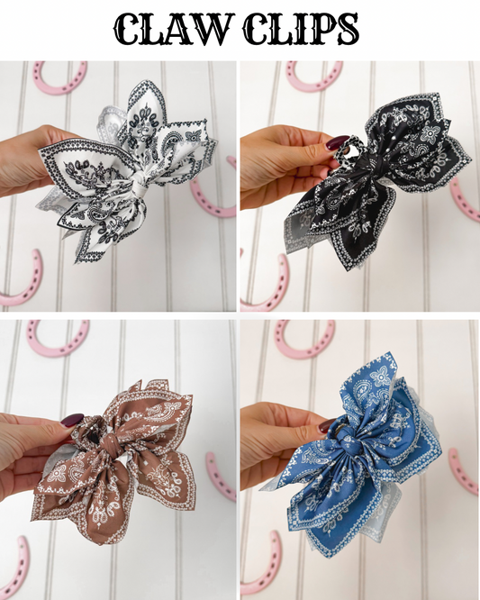 Bandana Claw Clips