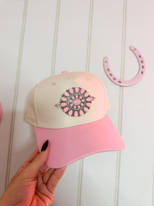 Pink concho hat